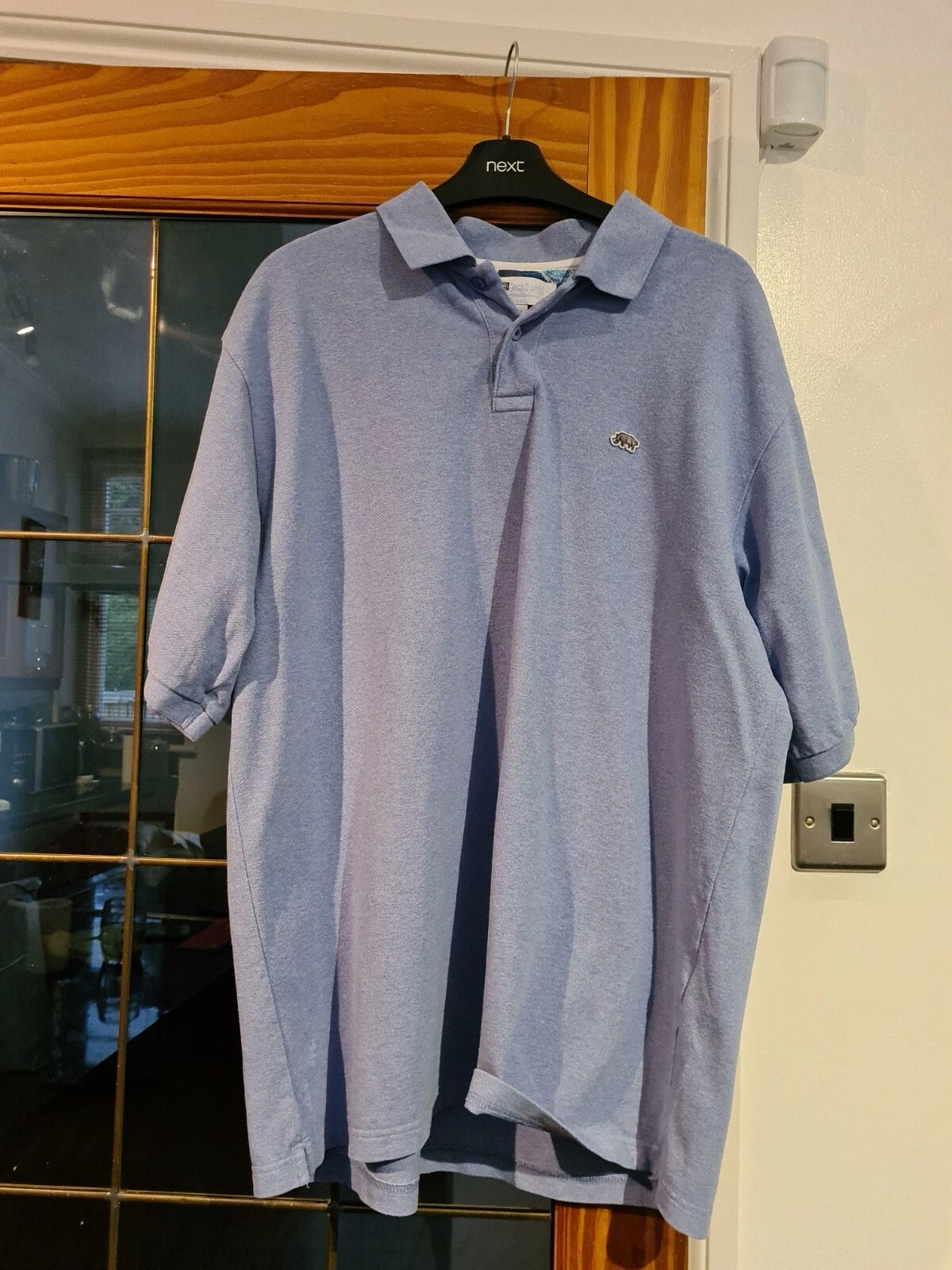 Men's ECKO Polo shirt top blue color size M