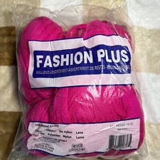 Fashion Plus Pink Mill Ends Yarn 14 oz Bright Pink DAMAGED PACKAGING