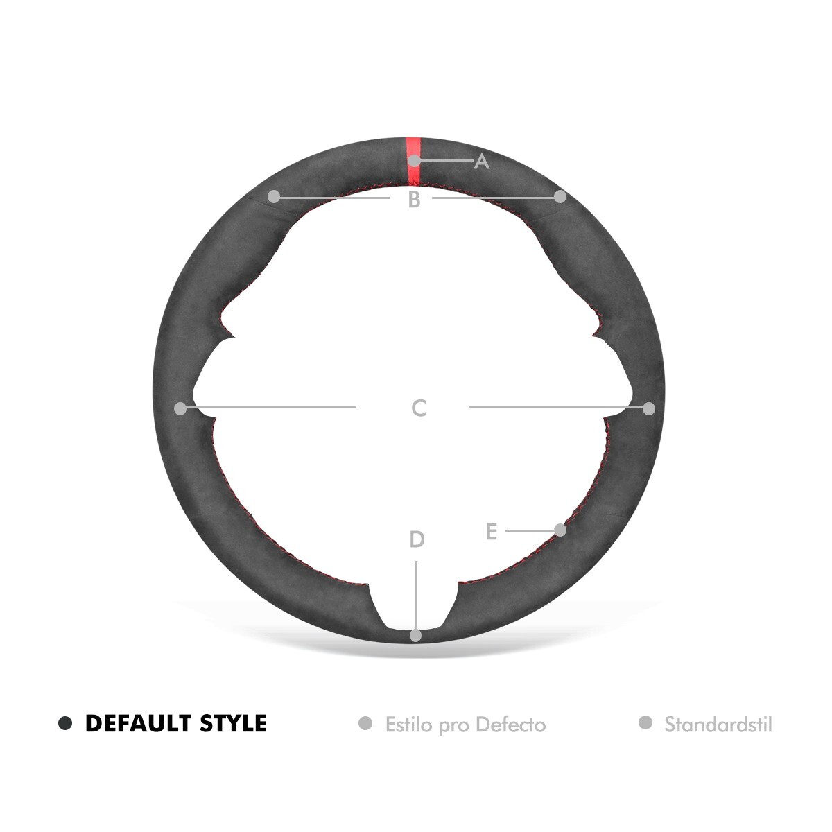 MEWANT DIY Alcantara Steering Wheel Wrap for Porsche 911 Macan Panamera