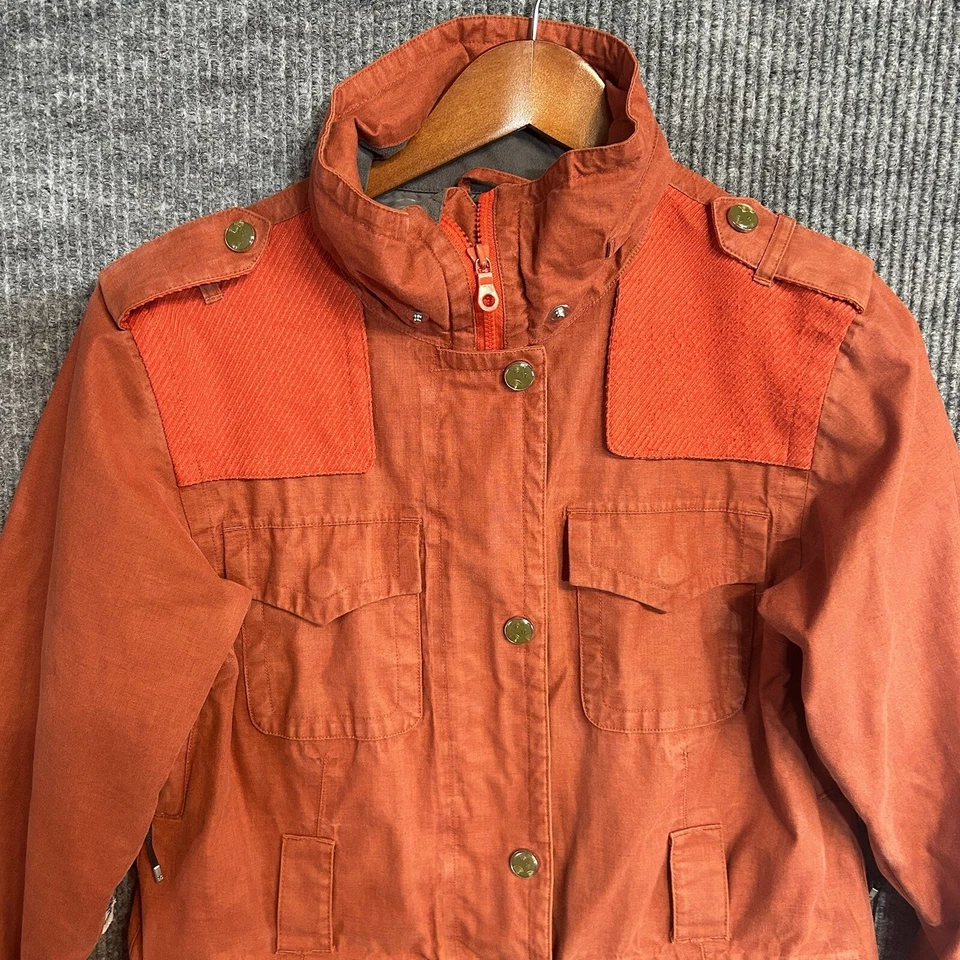 Chaqueta de esquí Holden Parka para mujer mediana con capucha naranja óxido Foto 2 de 4
