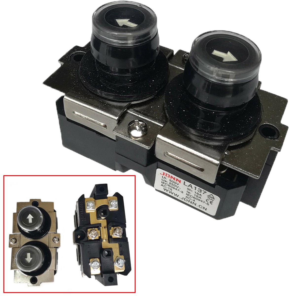 Power LA137-A Electric Hoist Control Switch Up Down Waterproof
