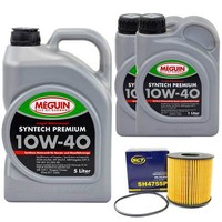 MotoröL Set Syntech 10W-40 Meguin 7 Liter + ÖLfilter FüR Renault Master Ii 2.2