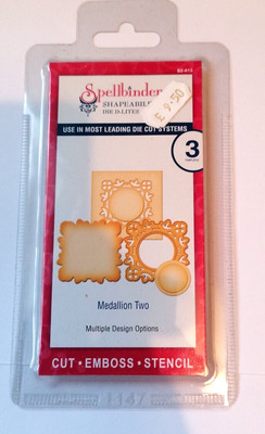 Spellbinders Shapeabilities Die D-Lites S2-013 Medallion Two