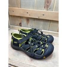 Keen Big Kids Newport H2 Sandals Size 4 US 36 EU Black/Green Water Shoes