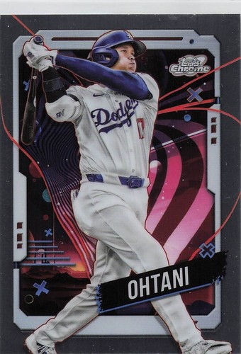 SHOHEI OHTANI 2024 Topps Chrome COSMIC BASEBALL Los Angeles Dodgers WS CHAMPS!
