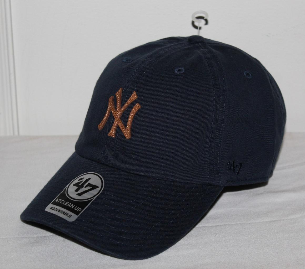 47 Brand NEW YORK YANKEES Strapback Baseball Hat Cap Clean Up