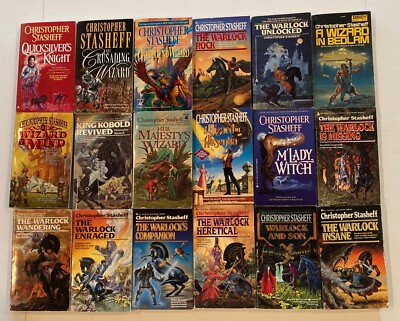 Christopher Stasheff Warlock Lot of 18 PB Some Vintage Wizard Witch King