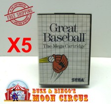 5x SEGA MASTER SYSTEM CIB GAME - CLEAR PROTECTIVE BOX PROTECTOR SLEEVE CASE