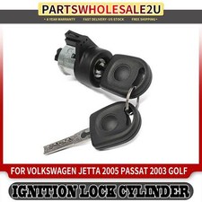 Cilindro de bloqueo de encendido Zamak 5 con llaves para Volkswagen Golf 2004-2006 Jetta 2005
