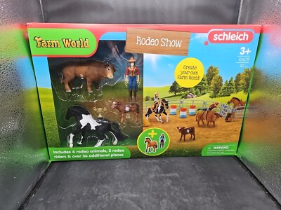Light Rodeo Toy Schleich Rodeo Show 42-Piece Rodeo Toys Playset with Cowboy Toys and ...