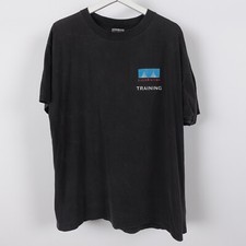 Vintage Cisco Systems Training Single Stitch T Shirt Mens XL Black Sun Faded USA