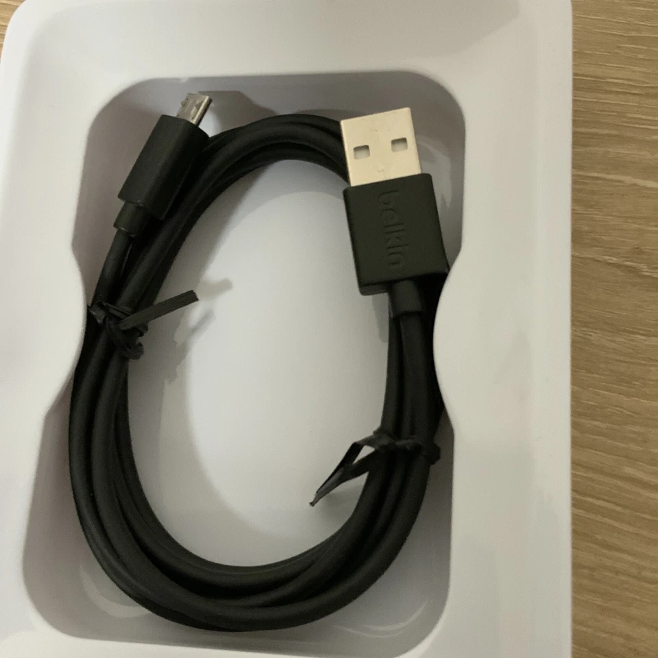 📀 Belkin Micro -Cabo USB para USB -Preto COMO MOSTRADO - Imagem 2 de 2