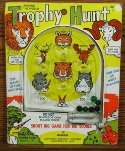 Trophy Hunt Pinball Game 1969 Around the World ~ No. 172 ~ Smethport
