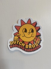 Dutch Bros Sticker RADIATE KINDNESS SUN Mystery Sticker Hunt June 2024 DB Coffee