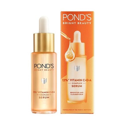 Pond's Bright Beauty 12% Vit C+E+A Complex Serum - 28 ml Free Shipping