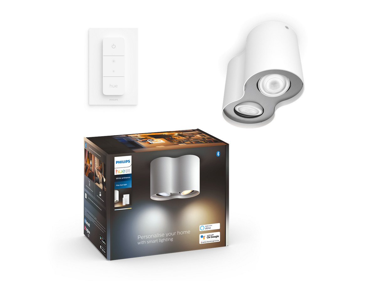 Philips Weiss Deckenstrahler, White Ambiance Pillar (Gu10, 800 Lm) - Bild 2