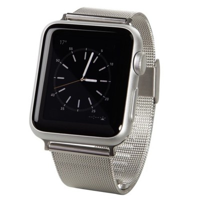 Hama Uhren-Armband Band Milanaise Edelstahl für Apple Watch 38mm 40mm Series 1-6
