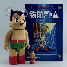 Medicom 400% + 100% Bearbrck ~ Astro Boy Be@r brick First Book Release Ver