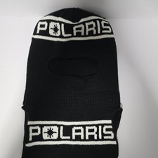 Vintage Polaris Knit Winter Full Face Mask Made In USA Black