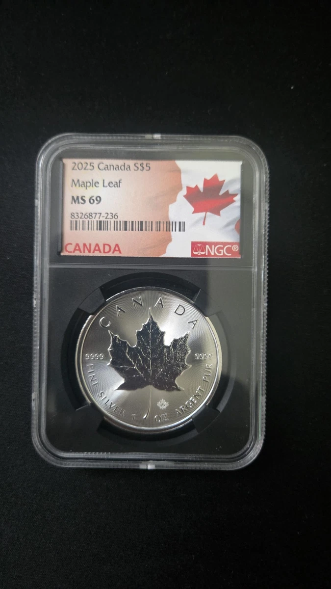 Canadian Maple Leaf MS 69 Silver Bullion Coins for sale | eBay