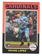2024 Topps Heritage #634 IRVING LOPEZ St. Louis Cardinals RC