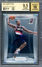Damian Lillard Auto 2012-13 Panini Prizm RC #245 BGS 9.5 Sig 10 Beckett
