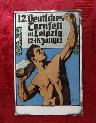 Künstlerkarte 12. Deutsches Turnfest in Leipzig 12. - 16. Juli 1913.