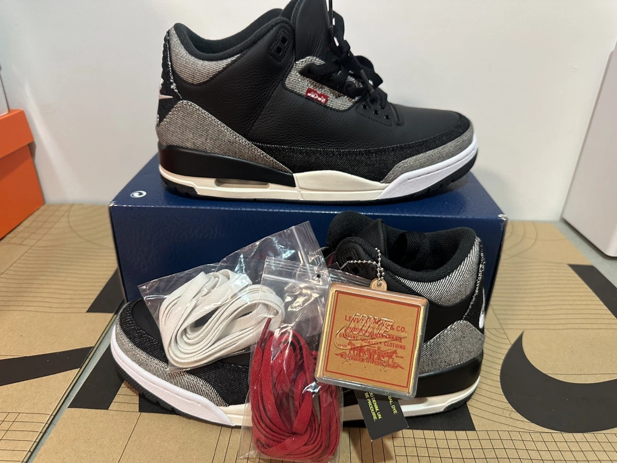 Las mejores ofertas en Levi's x Air Jordan 3 Retro SP Black Denim
