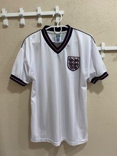 England 1986 Home Football Shirt Retro Score Draw Soccer Jersey Size M