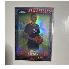 2024-25 Topps Chrome - Refractor Jordan Hawkins #200 New Orleans Pelicans NBA