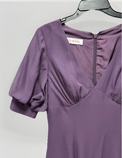 JJ  s House Plum Bubble Sleeve Event/Wedding/Prom Dress Women's