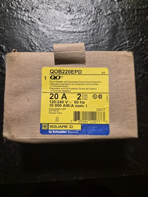 #ad SQUARE D QOB220EPD 20A 2 Poles equipment protection circuit breaker 🇺🇸 $128.00