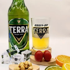 Korean Jinro Beer Terra So-Mac Cup 225ml – 4pcs Set | Korean Lager Glassware