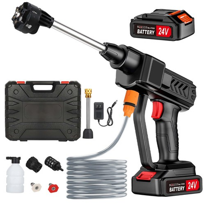#ad Cordless Pressure Washer 6 in 1 Nozzle Portable Battery Powered Pressure Was... $58.67
