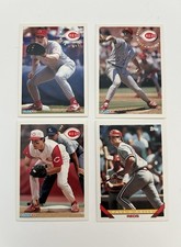 4 Cincinnati Reds Baseball Cards Costo, Smiley, O’Neill, Morris 1993-94