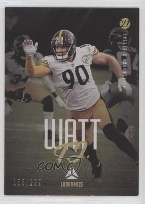 2021 Panini Luminance Gold 135/299 TJ Watt #82 09fc