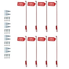 4pk Snow Plow Blade Guide Markers Flags For Western 59700 1308210 410007 Snp7900