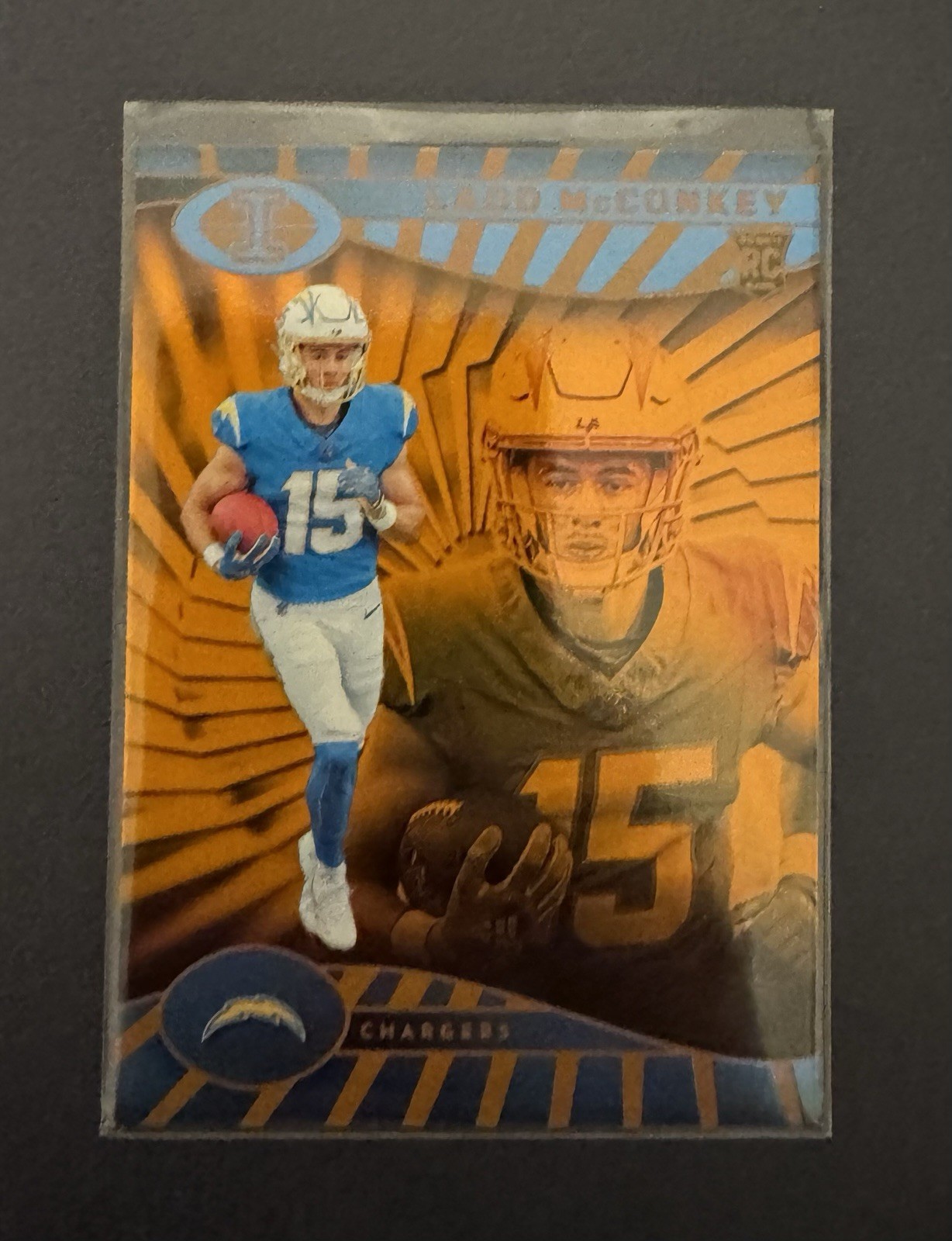 2024 Panini Illusions - Ladd McConkey #51 Trophy Collection Orange (RC)