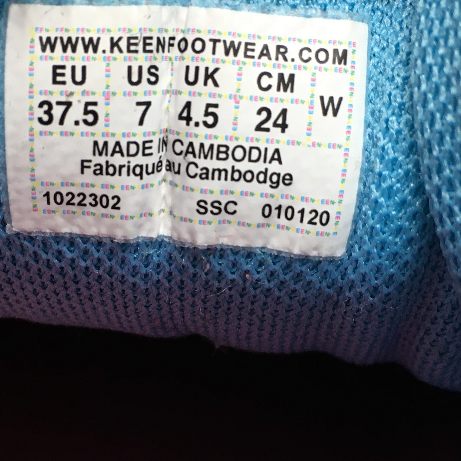 Scarpe da trekking Keen Explore Vent sneakers donna taglia 7 blu grigio rosa outdoor