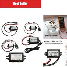 DC-DC Step Down Converter 12V/24V to 5V 3A USB-A Type-C Waterproof Power Module
