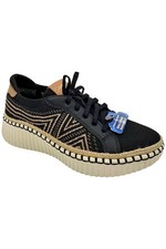 Skechers Women's Wilshire Blvd Lace-Up Sneaker Bellevue Black