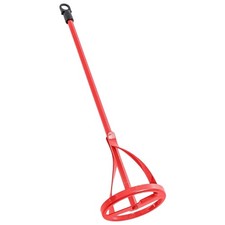 Hex Handle Steel Mixer Rod Red for Paint Mud Cement Drill Attachment