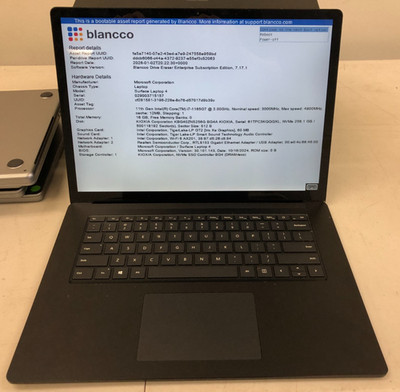 Microsoft Surface Laptop 4 1979 15'' Core i7-1185G7 256GB SSD 16GB RAM No OS C