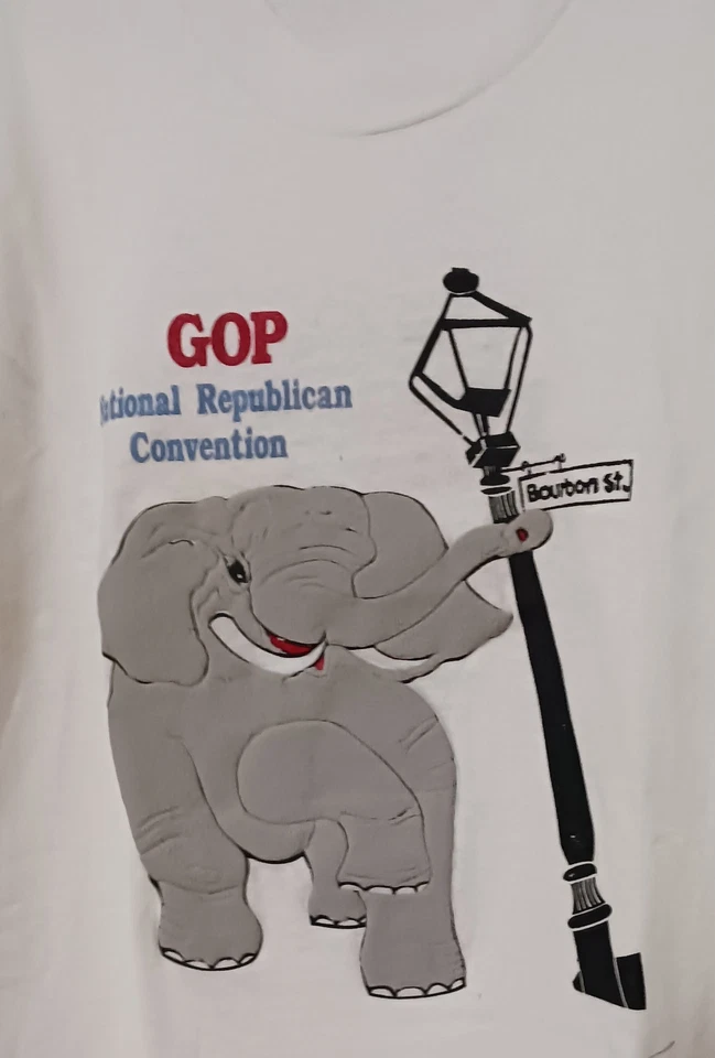 Camiseta De Colección 1988 Convención Nacional Republicana Partido Republicano Nueva Orleans Louisiana - Imagen 2 de 4