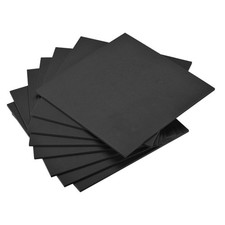 Black EVA Foam Sheets 10 x 10 Inch 5mm Thickness for Crafts DIY Projects, 8 Pcs