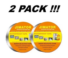 2-Strong Waterproof Tape, Aluminum Butyl Rubber Tape 2in x 16ft, RV, Roof, Metal