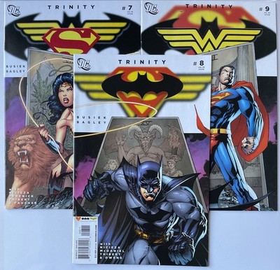 Trinity #7 #8 #9   Connecting Covers Superman Batman Wonder Woman!