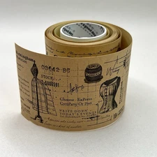 Vintage Style Sewing Wide Washi Tape Junk Journal Scrapbooking