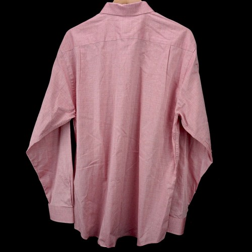 SOUTHERN PROPER LONG SLEEVE SHIRT PINK ROSE RED OXFORD LABRADOR EMBROIDERED L - Picture 9 of 9
