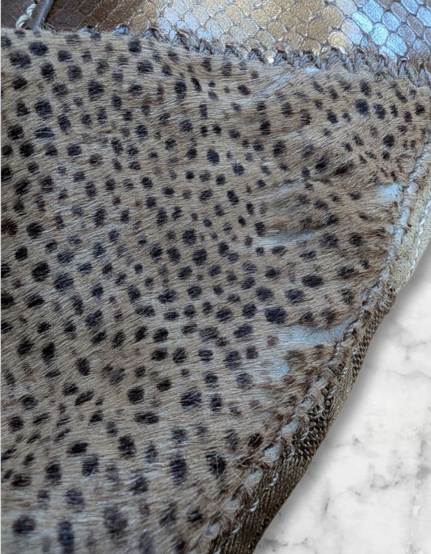 Coach Patchwork Leopard Print Leather Canvas Shou… - image 12